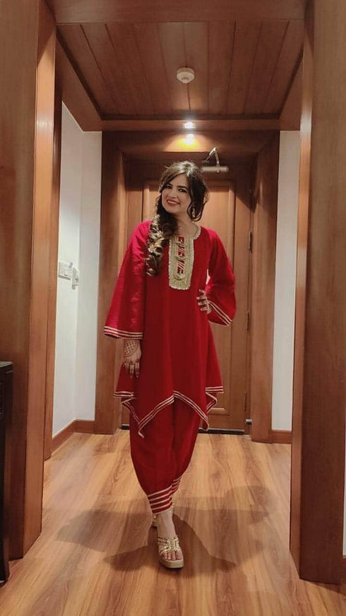 Magenta Pink Punjabi Suit